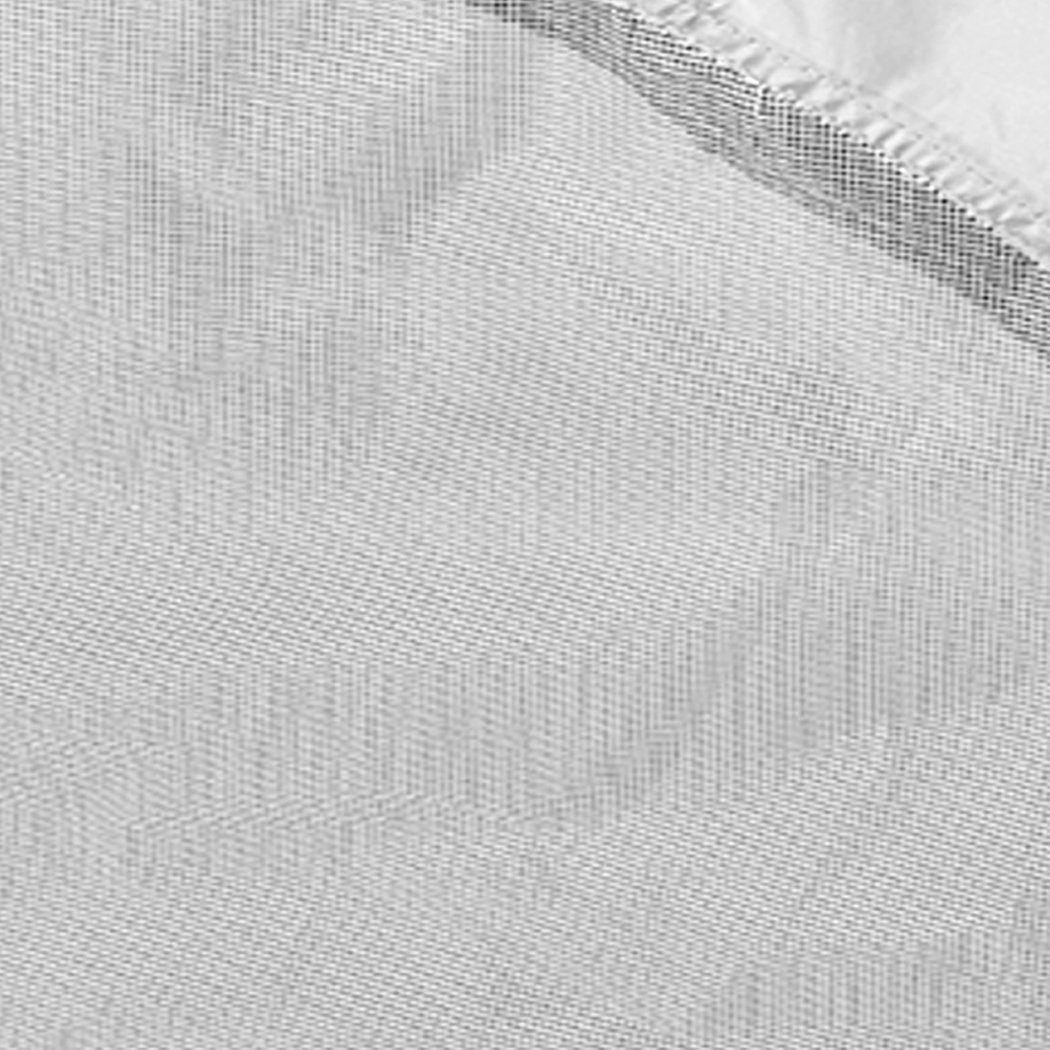 Mountvie Pop Up Tent set up at the beach, spacious enough for four people, featuring a grey color and interwoven mesh for ventilation.